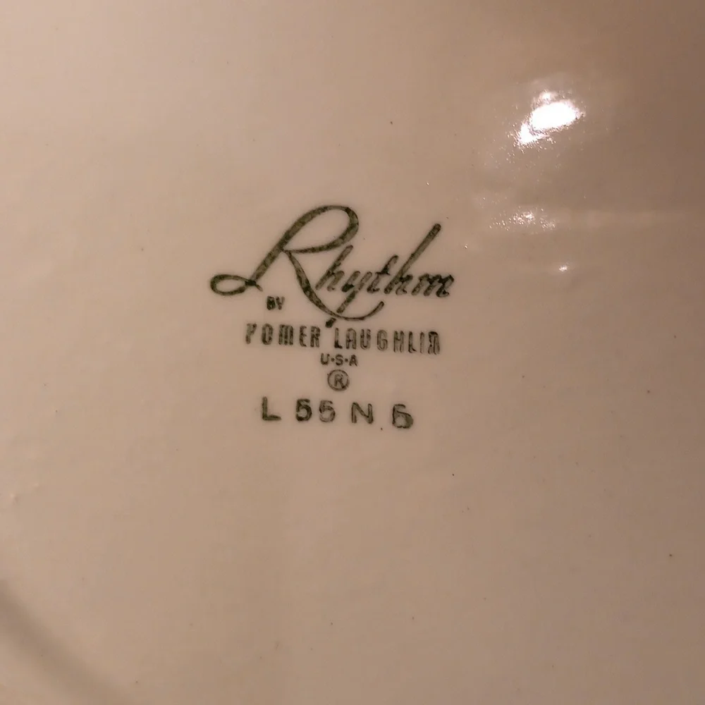 Vintage Homer Laughlin Rhythm dogwood platter